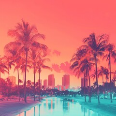 Bring the essence of Miami's lively atmosphere into your space. 