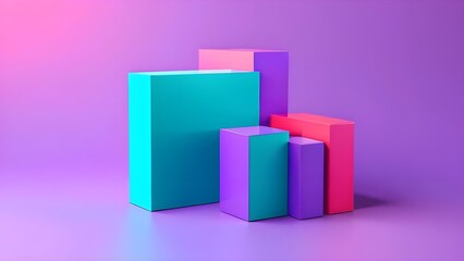 Obraz premium Geometric background 3D render 