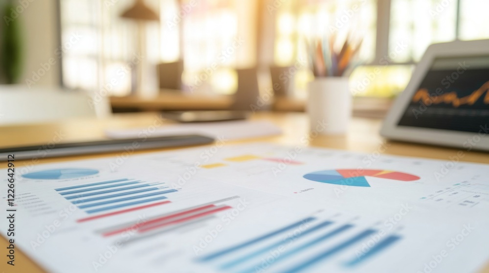 Poster detailed view of a financial graph showing a market forecast, with a focus on trend lines and predic
