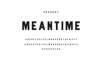 Future font creative modern alphabet fonts. Typography bold regular. vector illustrator