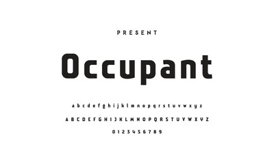 Future font creative modern alphabet fonts. Typography bold regular. vector illustrator