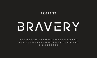 Future font creative modern alphabet fonts. Typography bold regular. vector illustrator