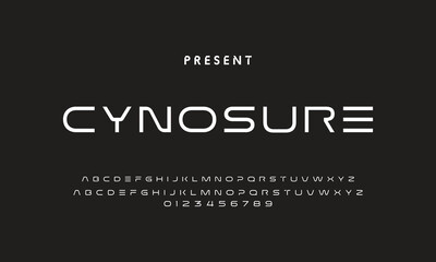 Future font creative modern alphabet fonts. Typography bold regular. vector illustrator