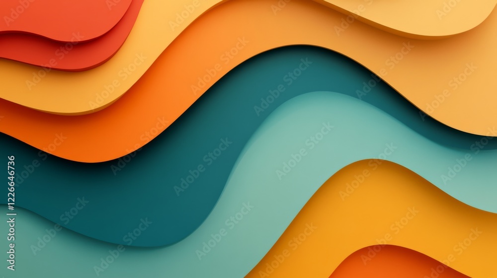 Poster High-resolution close-up of an abstract background with bold, contrasting colors and dynamic shapes, creating a striking and visually engaging composition.