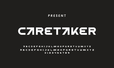 Future font creative modern alphabet fonts. Typography bold regular. vector illustrator