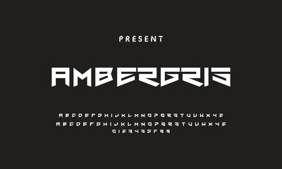 Future font creative modern alphabet fonts. Typography bold regular. vector illustrator