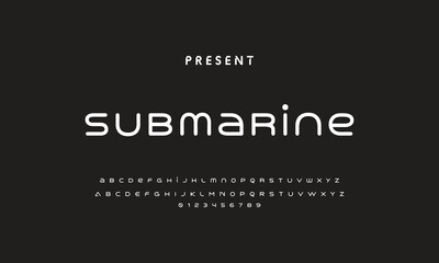 Future font creative modern alphabet fonts. Typography bold regular. vector illustrator