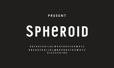 Fototapeta premium Future font creative modern alphabet fonts. Typography bold regular. vector illustrator