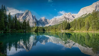 Papier peint photo  lake in the mountains  © Niko