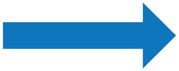 Obraz premium A large black icon with a solid long arrow pointing to the right on a white background.