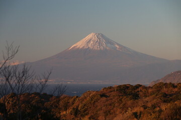 Fototapeta premium 西伊豆の海。恋人岬から見る富士山。