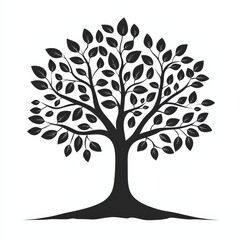 Obraz premium Design of tree logo icon symbol illustration isolated on white background