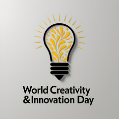 Creativity And Innovation Day, April 21, Vector Design Illustration . Banner, poster, card, postcard, placard, background design.