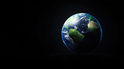 Fototapeta premium Earth, space, globe, planet, darkness, background, environmental, global, illustration, sustainability