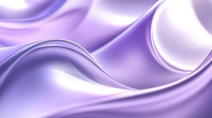Fototapeta premium Blurred gradient with soft purple and silver waves flowing fluidly, ideal for modern corporate presentations.