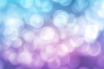 Obraz premium Soft bokeh background in blue and purple hues creating a dreamy atmosphere for design projects