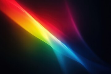 Abstract Colorful Wave with a Gradient in Dark Background