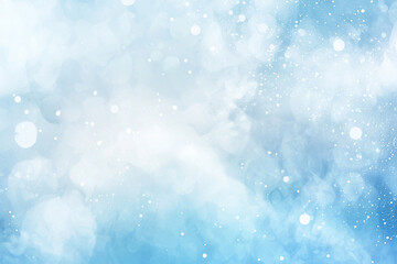 Soft blue abstract background with bokeh effect, creating a dreamy atmosphere for design use