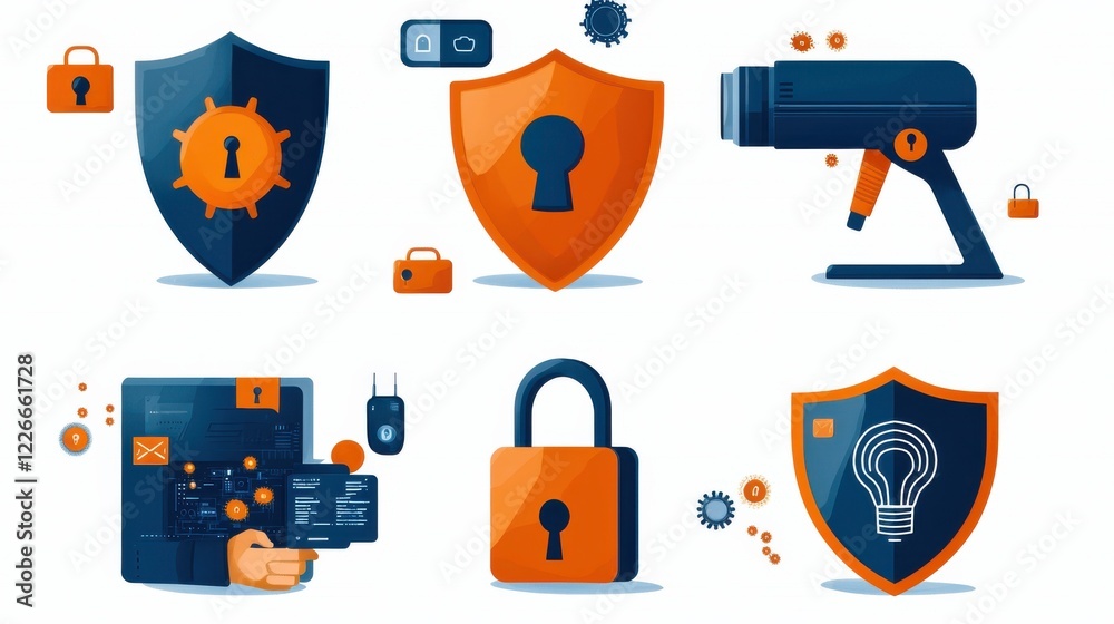 Aufkleber Enhancing digital security understanding six key encryption elements in technology environments