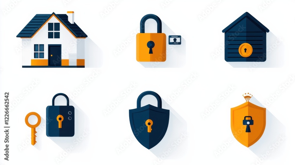 Fototapete securing your digital assets an overview of six security monitoring tools with icons content type an
