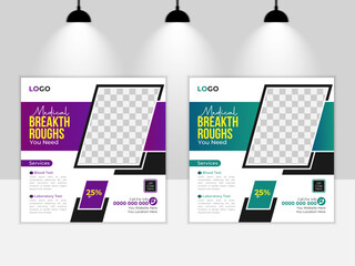 Medical Social media post design