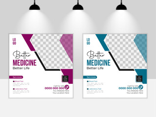 Healthcare Medical Social Media Post Design