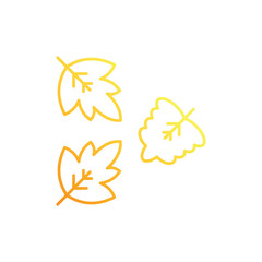 Fall leaves icon design
