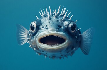 fish on black background