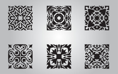 set of patterns, tiles vector, Collection of tiles