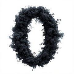 Abstract Zero: Black Ink Smoke Formation on White