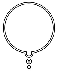 黒の想像する時の吹き出し