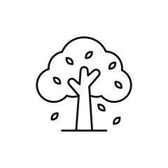 Autumn tree icon design