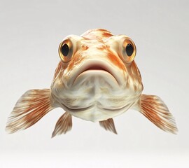 goldfish isolated on white