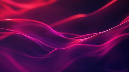 Obraz premium Gradient design with soft waves blending red and purple tones, perfect for futuristic business ads and banners.
