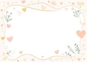 Fototapeta premium abstract floral frame