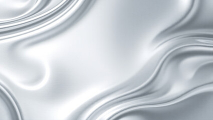 Elegant and modern abstract background with silver silk fabric texture