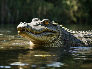 Fototapeta premium alligator in the zoo