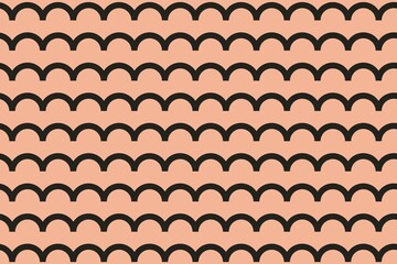 Wave pattern background, orange abstract lines