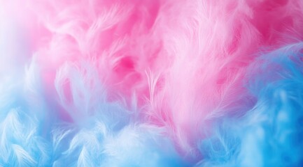 Fototapeta premium Soft Pastel Feathers in Pink and Blue Shades for Background Use