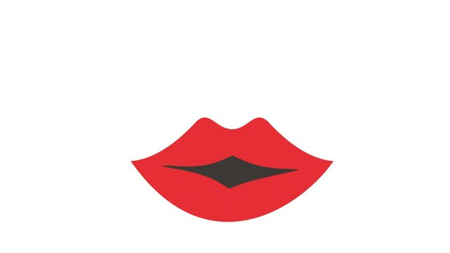 Smooth Kissing Lips Animation with Alpha Channel
