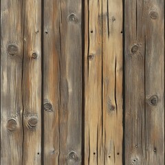 Naklejka premium Weathered brown wooden planks background texture.