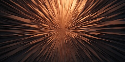 A dynamic, textured surface radiating outward with warm hues, creating a sense of depth and movement.