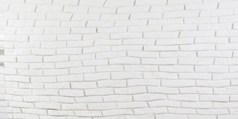 Pristine White Brick Wall Texture Background