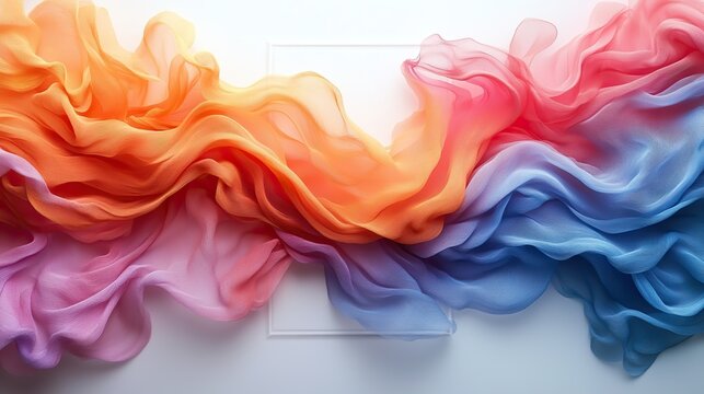 a vibrant flowing design with pastel shades and a white frame in the center, ideal for invitations, greeting cards, and banners with customizable text.