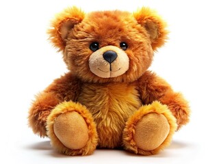 Obraz premium Adorable Teddy Bear Doll - White Background Product Photography