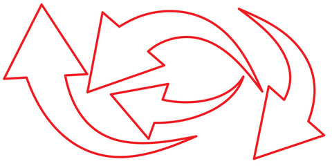 Set of long blue curve arrow icon vector . blue curve arrow icon set. long arrow icon set. curve arrow vector illustration. Curved or arch arrow icon isolated