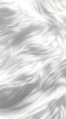 Fototapeta premium 100. A pristine white fur surface with soft lighting, showcasing a delicate shine