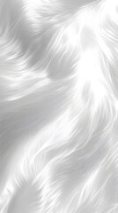 Obraz premium 100. A pristine white fur surface with soft lighting, showcasing a delicate shine