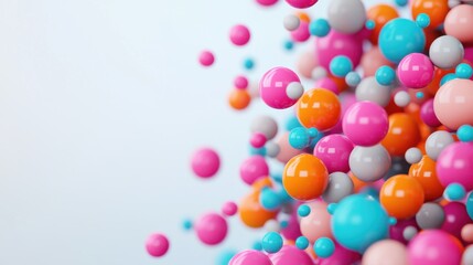 Molecular network of atoms and bonds scientific environment light