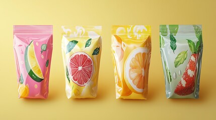 A charming universal and organic snack pouch theme
